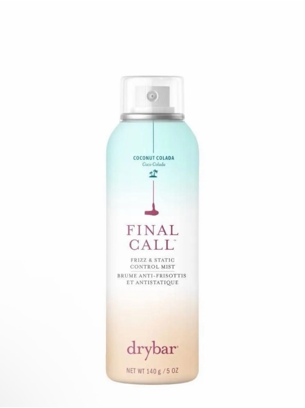 Drybar Final Call Frizz & Static Control Mist - Blue/Cream/Pink Accent